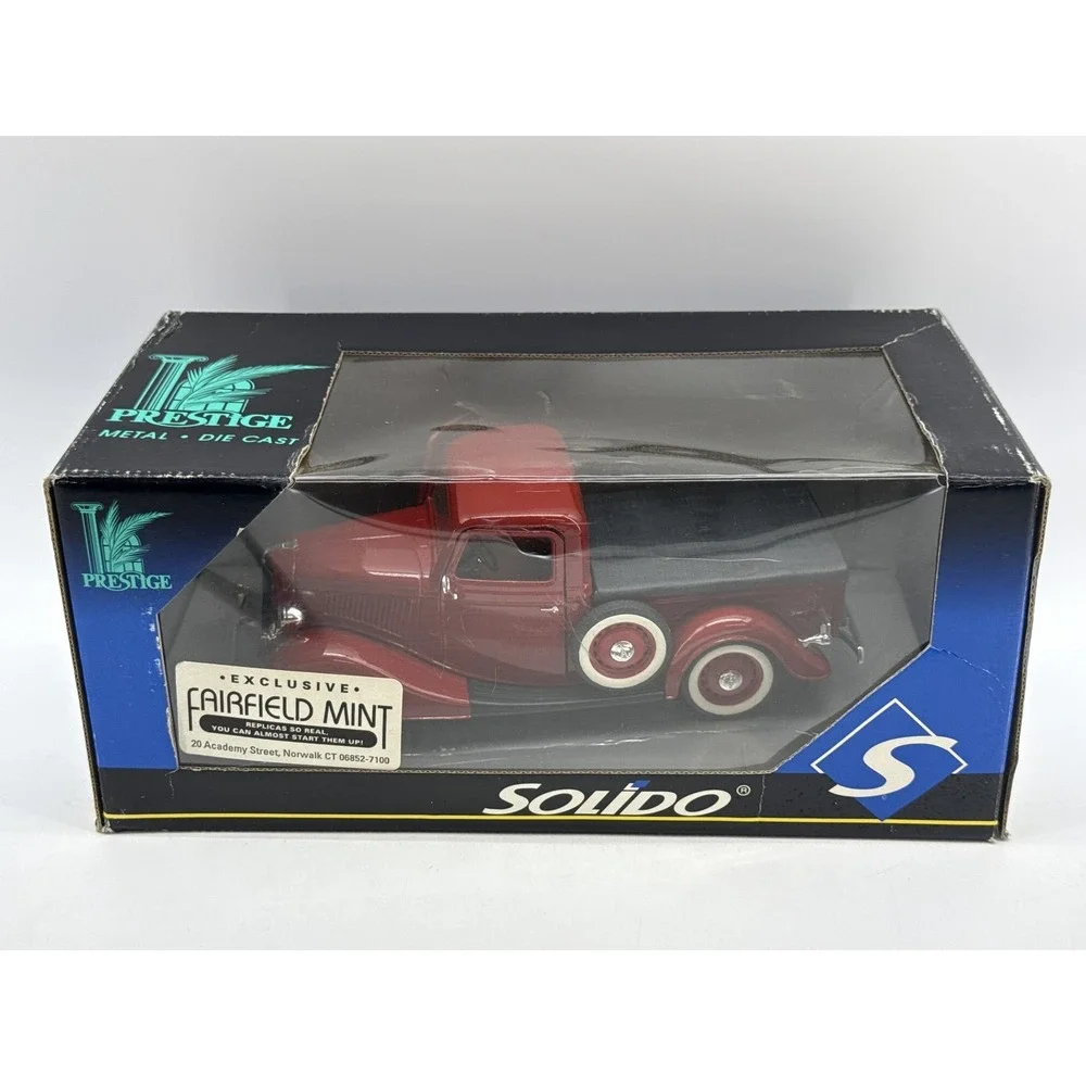 Solido Prestige Diecast Model Car Red Metal Exclusive Detailed France 40th
